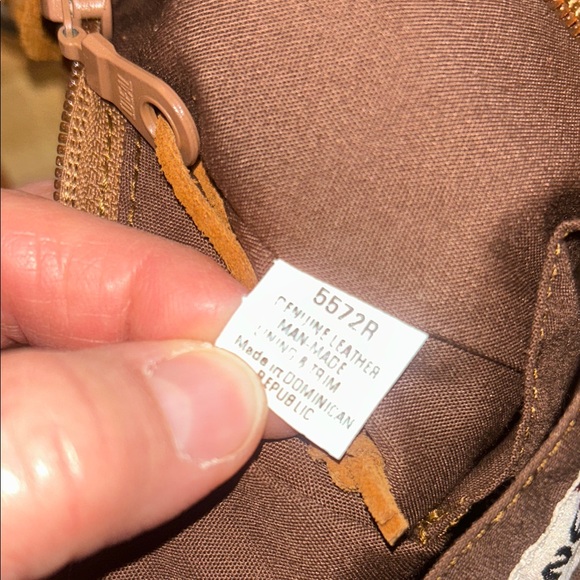 Minnetonka leather Chic Brown Fringe Shoulder Bag with Multicolor Accent - Picture 10 of 16